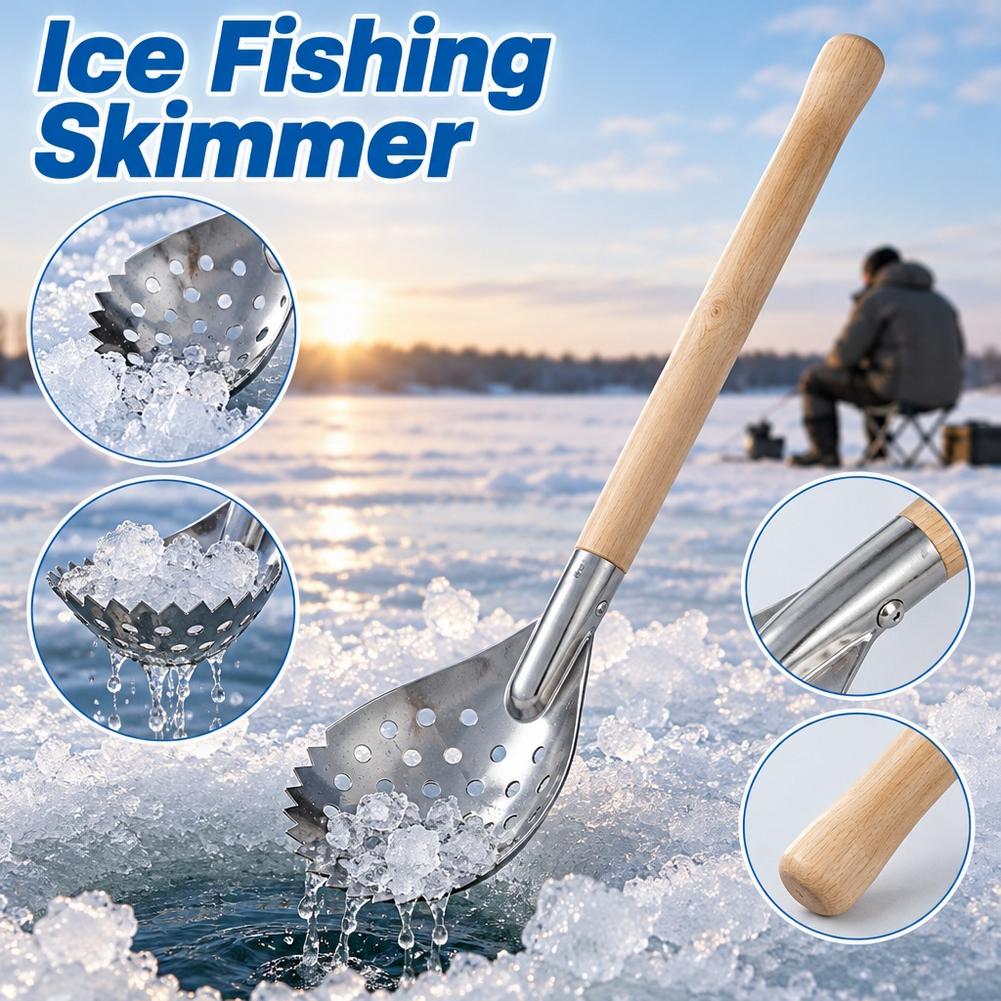 Fishing Equipment Cheap - Ice Fishing Skimmer Slush Scoop Stainless