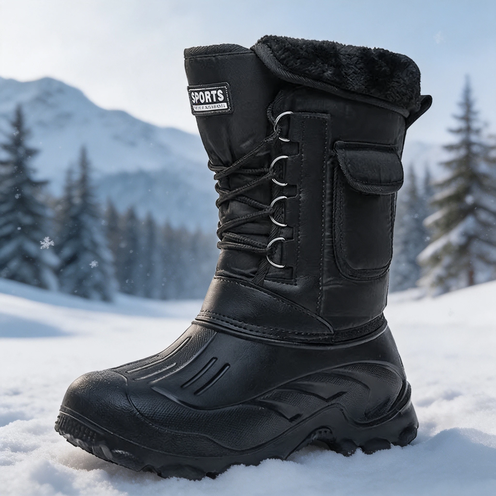 Men Winter Snow Boots Outdoor  - Fishing Equipment Carp 评论和价格